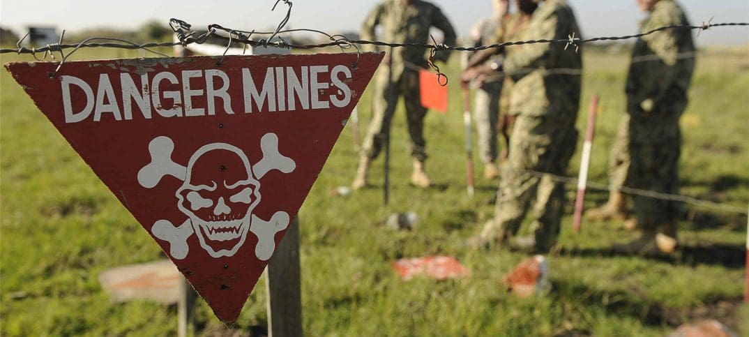 remote landmine detection