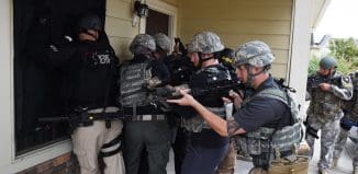 SWAT Team during one of the five steps