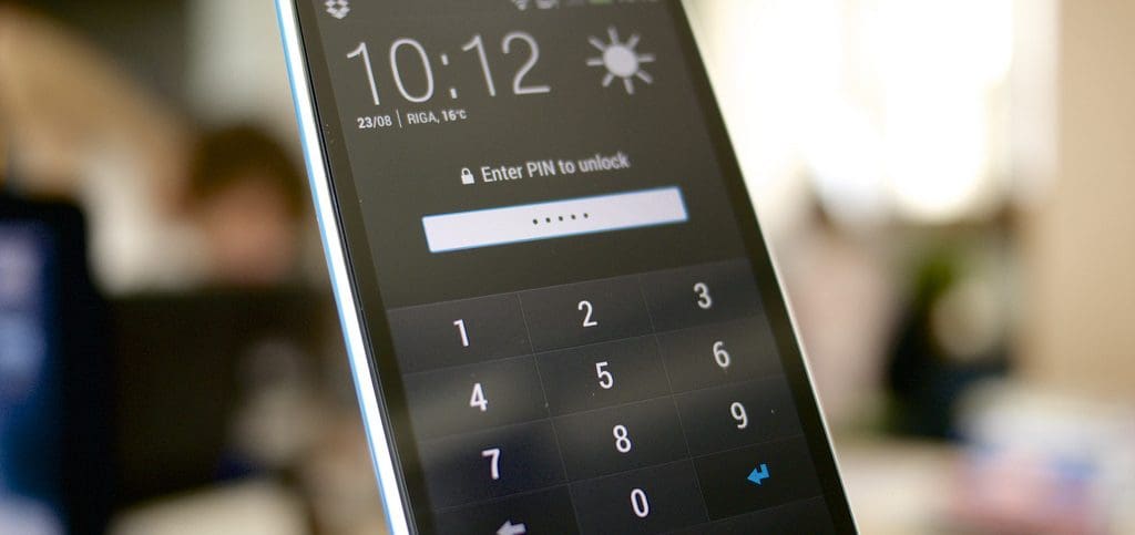 smartphone password security