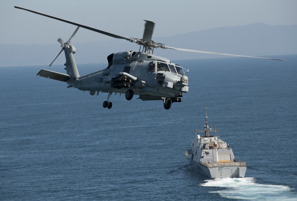 Photo illust. MH-60R US Navy communicat
