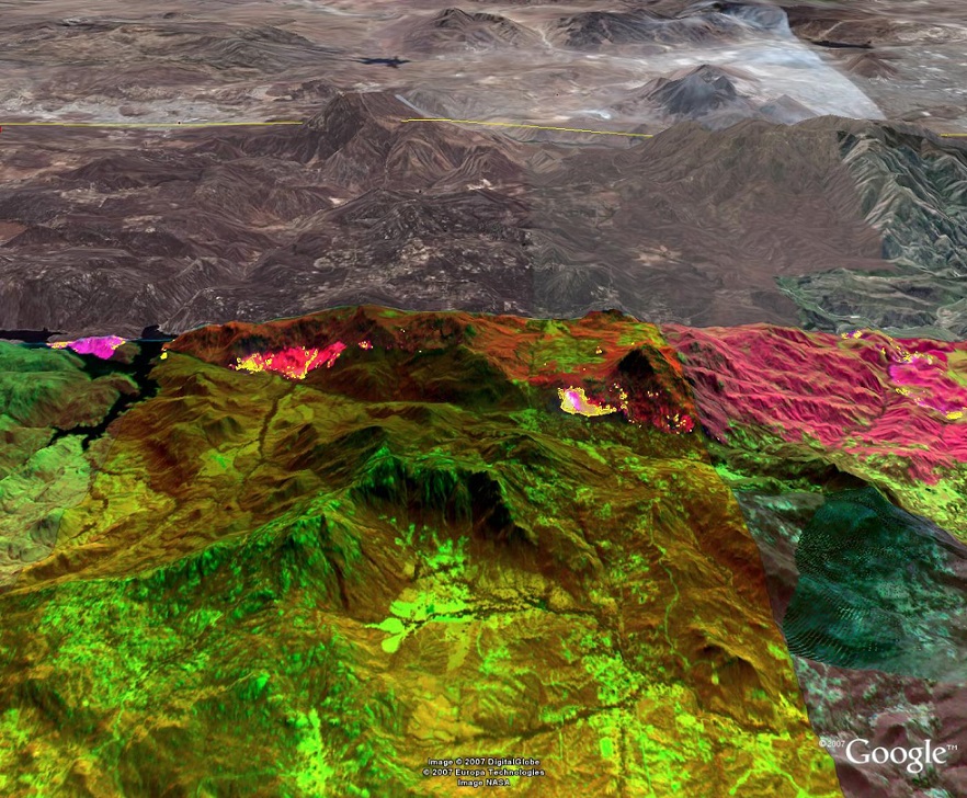 Photo illustration - NASA thermal imaging