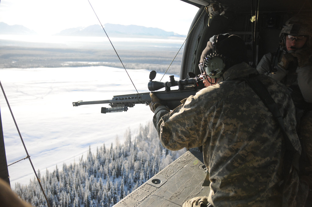 '1-Geronimo' snipers shoot from Black Hawk platform Photo-illust.-US-Army-Alaska-Flickr