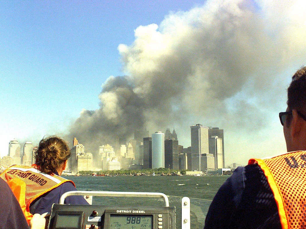 WORLD TRADE CENTER ATTACK (FOR RELEASE) Photo illust. US Coast Guard
