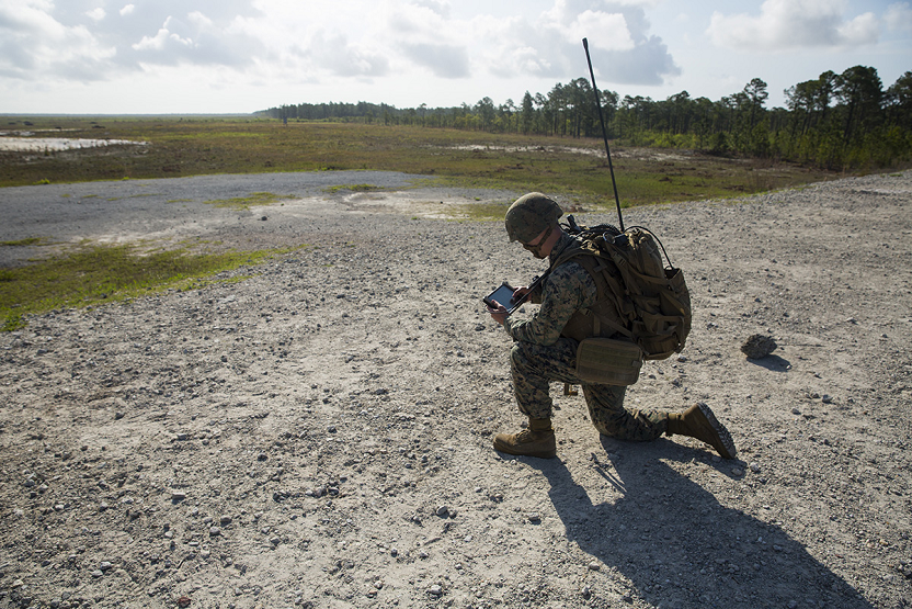 טאבלט מאפשר לנחתים לתאם אש THSv2