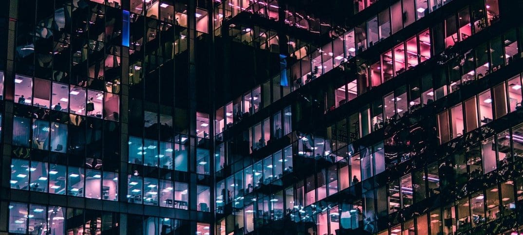 Cyber security and City Lights. image by pixabay