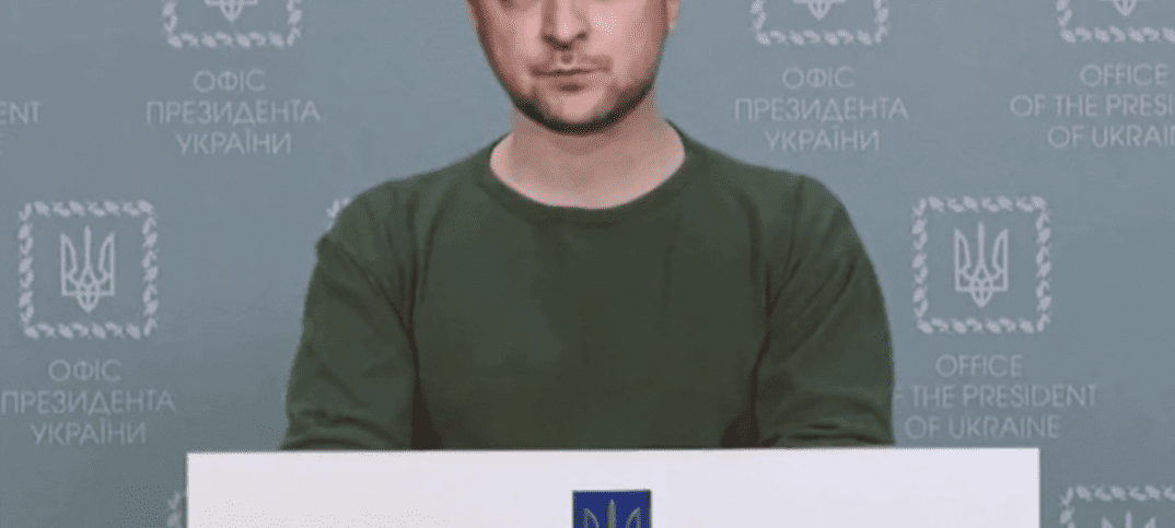 Zelensky in a Deep-Fake video, Screen capture from Telegram