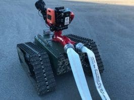 Ukraine Deploys Advanced Firefighting Robot for Battlefield Use Image provided by Ukraine MOD