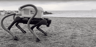 לא רק בבית: רובוט הניקיון שינקה גם חופים Image from IIT youtube