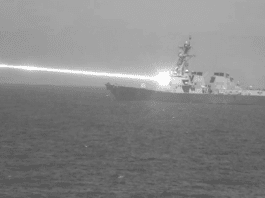 Navy Laser System Takes on Drone Target in Key Test Image by Wikimedia (public domain)
