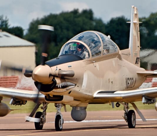 The AT-6 Wolverine is the Only Light Attack and Interception Aircraft Suitable for Operation in a Contested Frontline Environment. Image by Wikimedia (Creative Commons)
