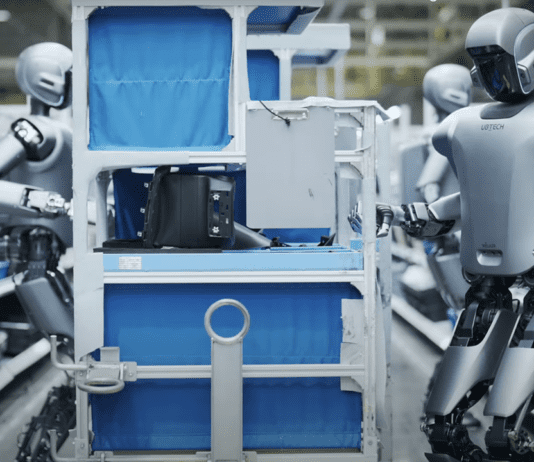 These Humanoid Robots Work Together and Redefine Production Lines Image from UBTECH Youtube video