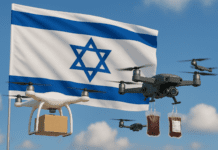 ישראל בוחנת הפעלה מבצעית של רחפנים בשירותים אזרחיים וביטחוניים AI generated image