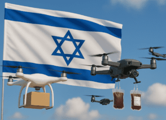 ישראל בוחנת הפעלה מבצעית של רחפנים בשירותים אזרחיים וביטחוניים AI generated image