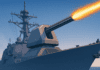 Hypersonic Railgun Tests Show a New Kind of Naval Firepower AI generated image