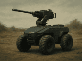 From Cargo Mule to Combat Robot: A UGV Upgrade AI generated image