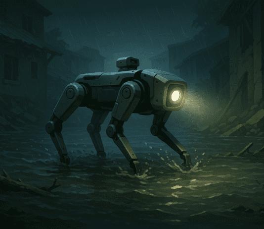 Robot Dog Tackles Disaster Zones So Humans Don’t Have To AI generated image