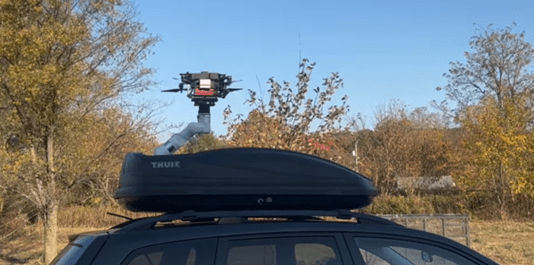 A Helping Hand for Drones on the Move