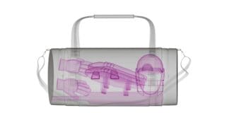 סורק חדש מאתר חלקי רחפנים בתוך תיקים