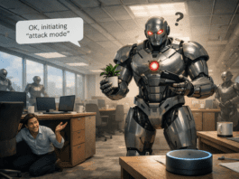 האיום השקט: השתלטות על רובוטים בלי רשת ובלי קוד זדוני AI generated image