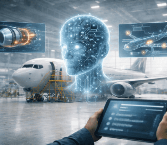 Predictive AI Is Rewriting the Rules of Aircraft Maintenance AI generated image