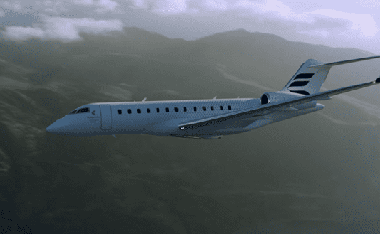 המטוס שנבנה לטיסות ארוכות ולמשימות חשובות Image from Bombardier on YouTube