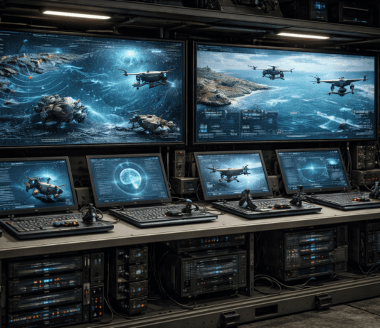 The Control System Built to Command Many Drones at Once AI generated image