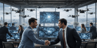 There’s More Than One Way to Control A Swarm of Drones AI generated image