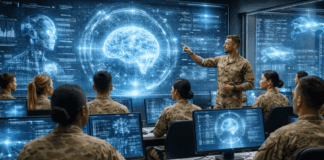 בינה מלאכותית כבר לא רק כלי עזר, אלא הופכת למקצוע צבאי AI generated image