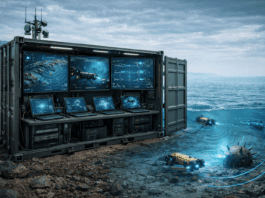 העתיד של לוחמת המוקשים התת-ימיים: שליטה מרחוק ולא מהים AI generated image