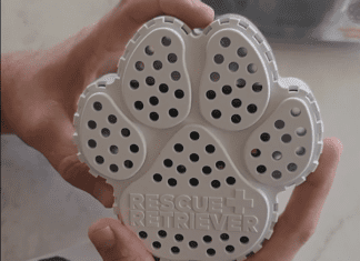 A Silent Signal Designed to Save Pets in Smoke-Filled Buildings Image from Rescue Retriever on YouTube