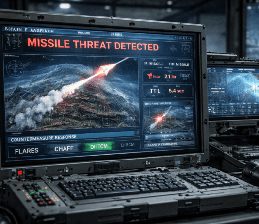 The Tech Keeping Military Aircraft One Step Ahead of Missiles AI generated image