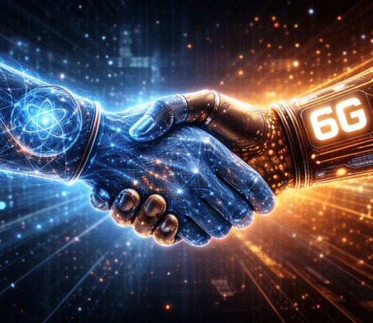 טכנולוגיה קוונטית פוגשת את דור התקשורת הבא AI generated image