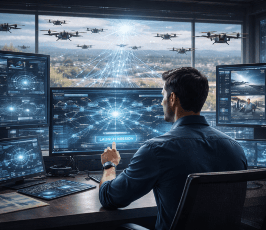 How Small Drones Are Learning to Strike Together AI generated image