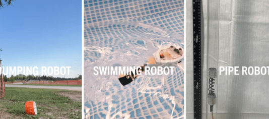 פתרון פיזיקלי אחד למגוון אופני תנועה רובוטיים Image from Clemson Engineering, Computing and Applied Sciences on YouTube