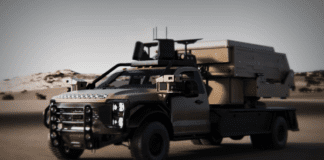 המערכת נגד רחפנים שנוסעת לבד Image from General Dynamics Land Systems on YouTube