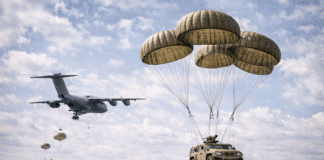 Dropping Armor From the Sky: A New Airborne Capability AI generated image