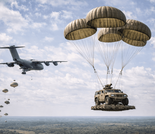 Dropping Armor From the Sky: A New Airborne Capability AI generated image