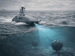 לנטרל מוקשים ימיים בלי לסכן חיי אדם AI generated image
