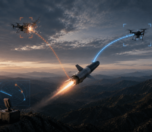 This Drone Interceptor Can Change Targets After It’s Already Launched AI generated image