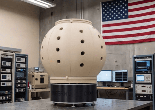 A New Anti-Drone Turret Fires in Every Direction at Once Image from udefense-info military on YouTube