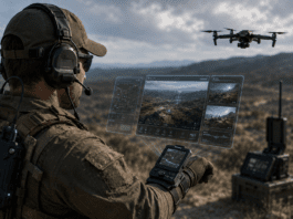 Drone Operators Can Now Carry Their Entire Control Station on Their Vest AI generated image
