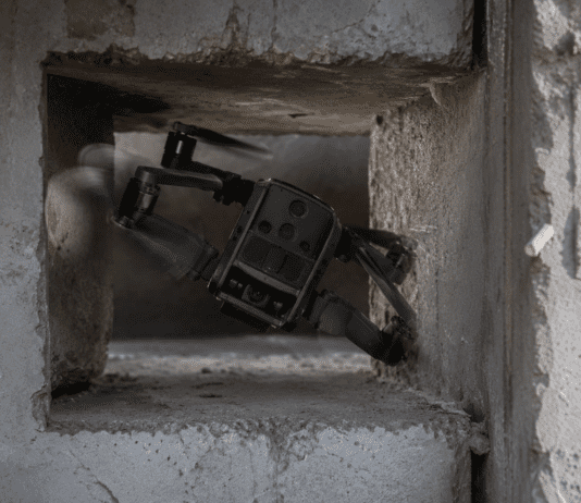 A Drone That Can Tilt, Twist, and Slip Through Tiny Openings on Its Own AI generated image