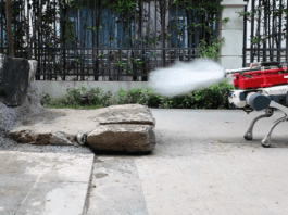 This Robot Dog Can Fight Fires While Keeping Crews Out of Harm’s Way Image from DEEP Robotics on YouTube
