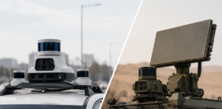 From Autonomous Vehicles to the Battlefield: Sensors in Search of a New Market AI generated image