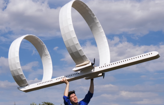 This Strange Aircraft Has Rings Instead of Wings, and It Actually Flies Image from ProjectAir on YouTube